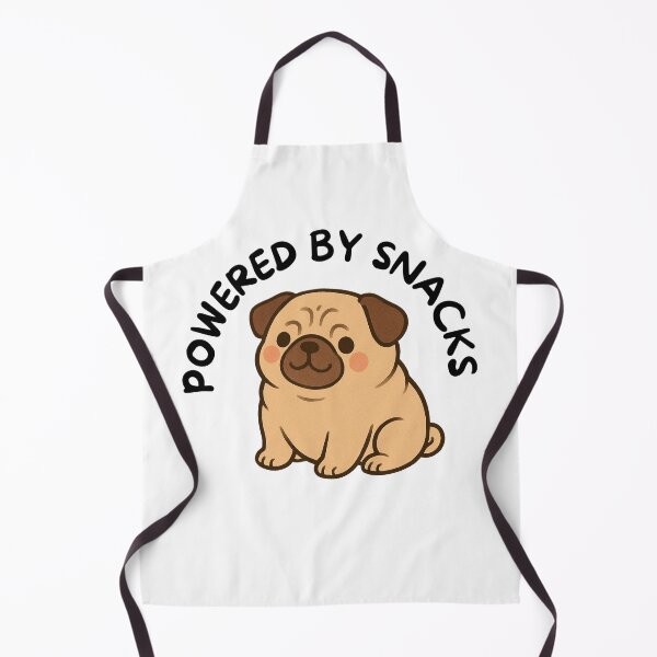Item preview, Powered By Snacks Pug designed and sold by BeagleDesigns.