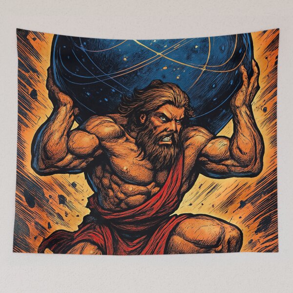 Item preview, Atlas, Greek Titan god | Comics style - Cartoon designed and sold by ComicsFactory.