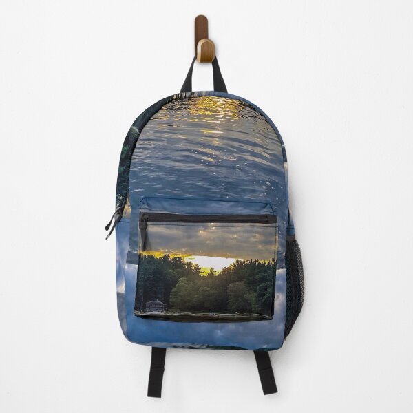 Item preview, Nature lovers — Golden hour — Mirror Lake Sunset Reflection Art designed and sold by aadventures.