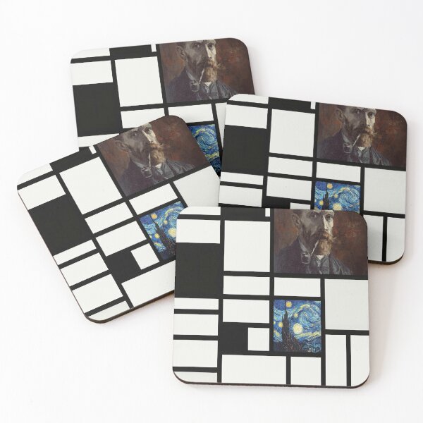 Item preview, Piet Mondrian , Vincent Van Gogh Composition Ion Mixte 2 designed and sold by meldefiart.