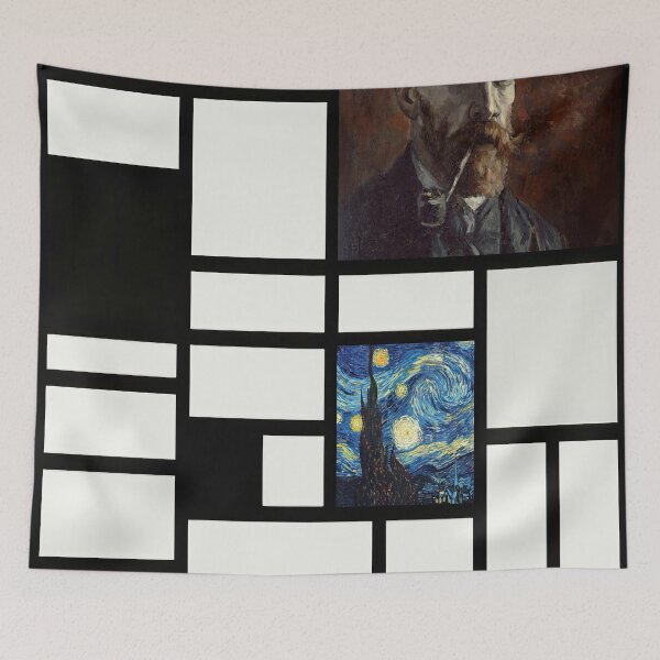 Item preview, Piet Mondrian , Vincent Van Gogh Composition Ion Mixte 2 designed and sold by meldefiart.