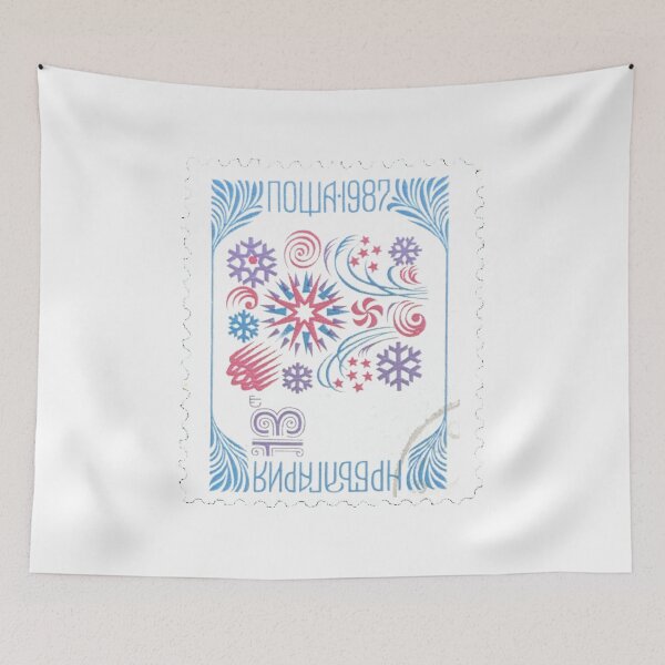 Item preview, Nowa 1987 Snow Flakes Vintage Postage Stamp designed and sold by red-amber65.