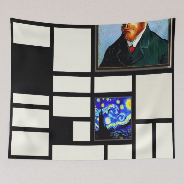 Item preview, Piet Mondrian , Vincent Van Gogh Composition Ion Mixte designed and sold by meldefiart.
