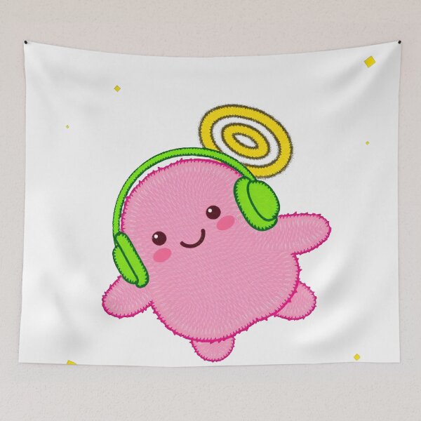 Item preview, Pink Fur Whith Green Over-ear Headphones designed and sold by LKozerski.