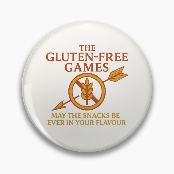 Item preview, The Gluten-Free Games – “May the Snacks Be Ever in Your Flavour” | Parody Arrow & Gluten-Free Badge Emblem Design designed and sold by My Gluten Free Life UK.