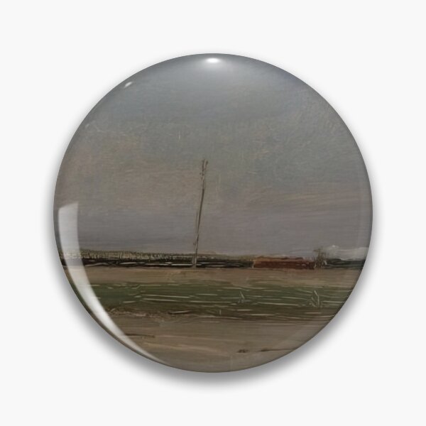 Item preview, Piet Mondrian - Polder Landscape With A Train And A Small Windmill On The Horizon designed and sold by meldefiart.