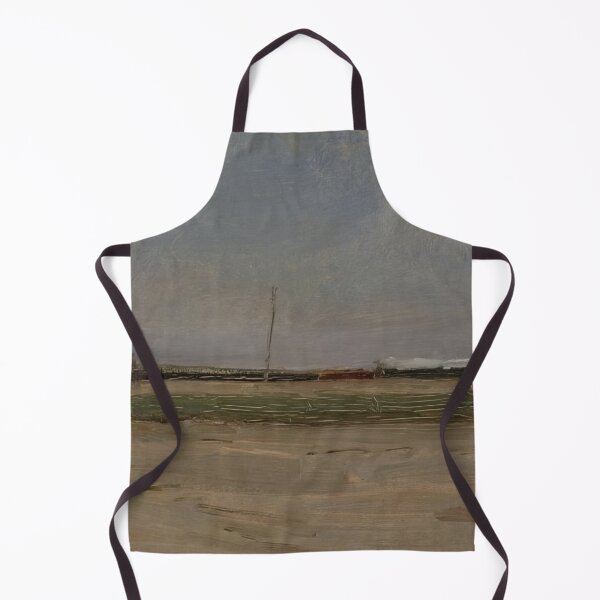 Item preview, Piet Mondrian - Polder Landscape With A Train And A Small Windmill On The Horizon designed and sold by meldefiart.