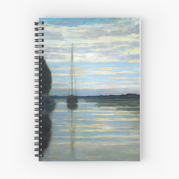 Item preview, Piet Mondrian - River View With A Boat Sun designed and sold by meldefiart.