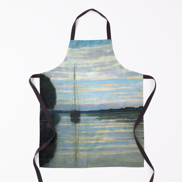 Item preview, Piet Mondrian - River View With A Boat Sun designed and sold by meldefiart.