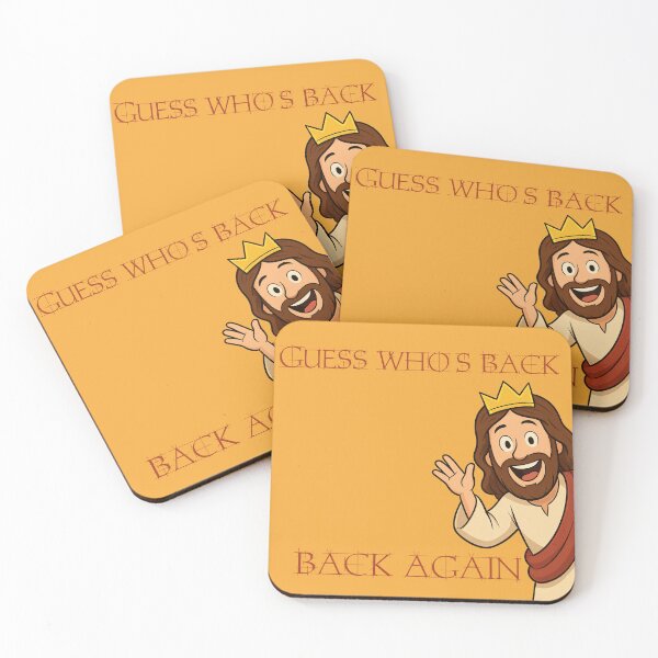 Item preview, Cartoon Jesus Guess Who's Back designed and sold by The-Tiny-Canvas.