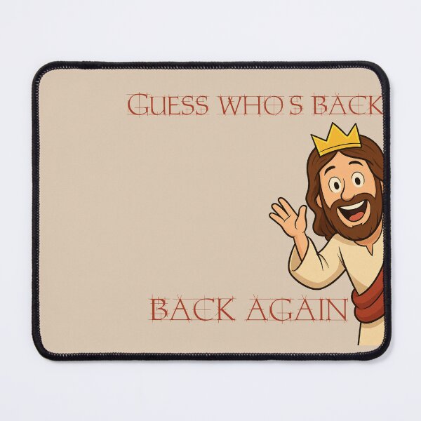 Item preview, Cartoon Jesus Guess Who's Back designed and sold by The-Tiny-Canvas.