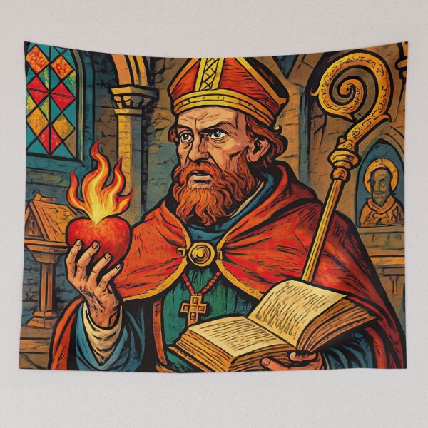 Item preview, Augustine of Hippo, Medieval | Comics style - Cartoon designed and sold by ComicsFactory.