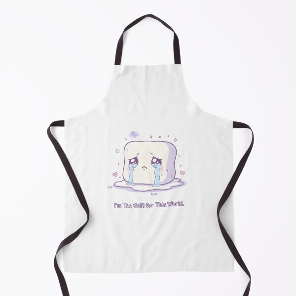 Item preview, Softhearted Marshmallow – “I’m Too Soft for This World” | Cute Kawaii Sad Marshmallow Design designed and sold by Snackwear Apparel.
