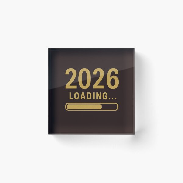 Item preview, 2026 Loading – Retro New Year Countdown Design designed and sold by ArtVoyageShop.