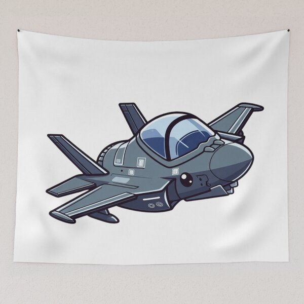 Item preview, Anime Stealth Jet | F-35 Inspired Cartoon Fighter Art designed and sold by Combat Skies.