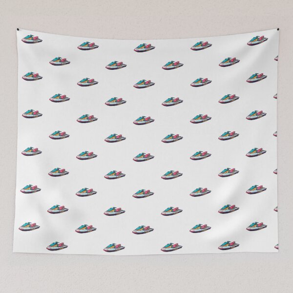 Item preview, Neon Jet Ski Night Ride Sticker designed and sold by KiValuate.