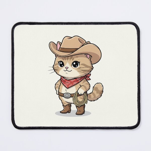 Item preview, Cowboy Cat Cartoon designed and sold by HoopeStylee.