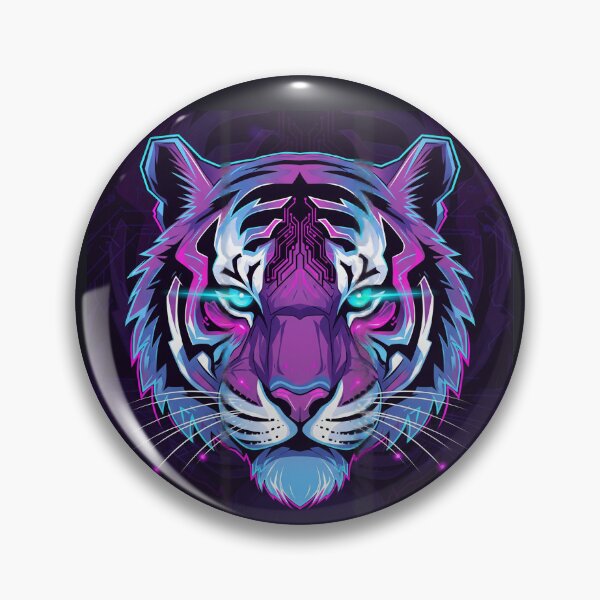 Item preview, cyberpunk tiger designed and sold by Lionsshops.