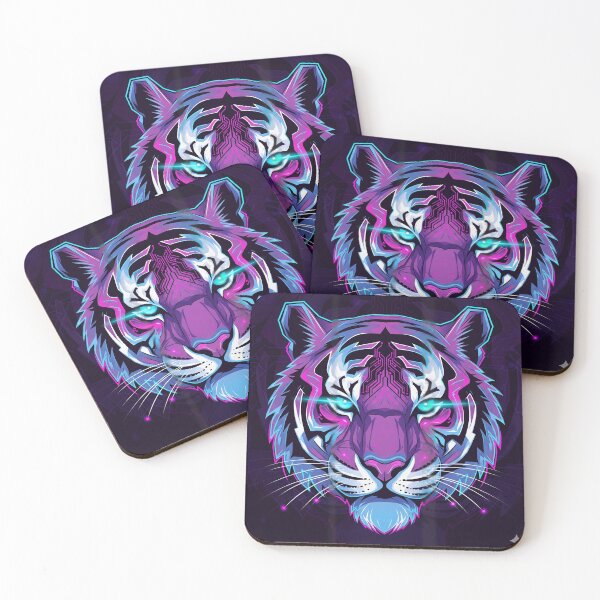 Item preview, cyberpunk tiger designed and sold by Lionsshops.