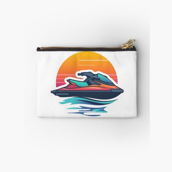 Item preview, Minimalist Jet Ski Line Art Sticker designed and sold by KiValuate.