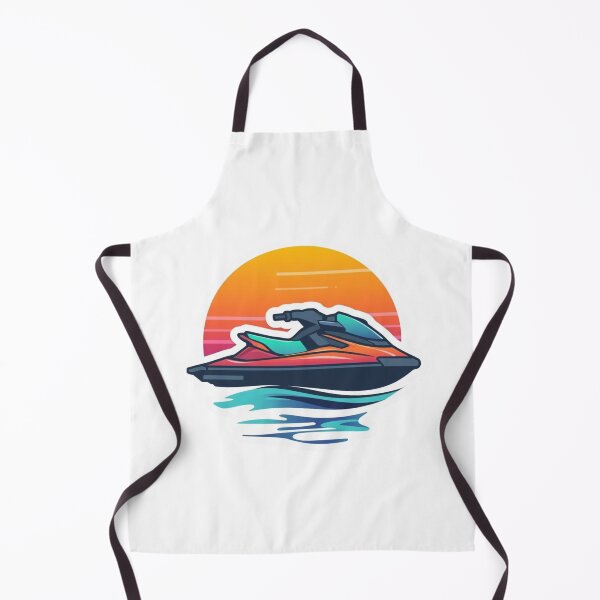 Item preview, Minimalist Jet Ski Line Art Sticker designed and sold by KiValuate.