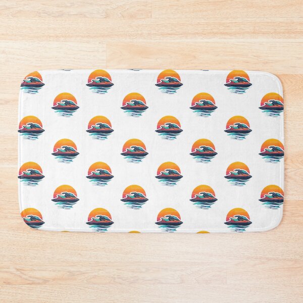 Item preview, Minimalist Jet Ski Line Art Sticker designed and sold by KiValuate.