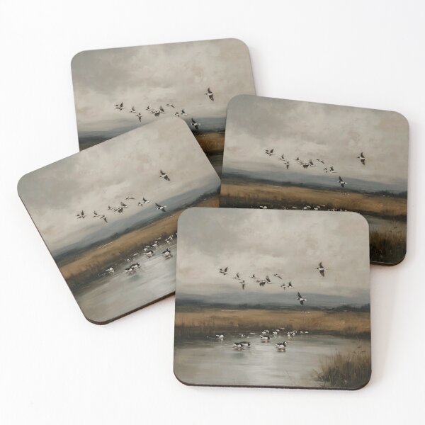 Item preview, Birds Over Tranquil Marshland designed and sold by lautir.