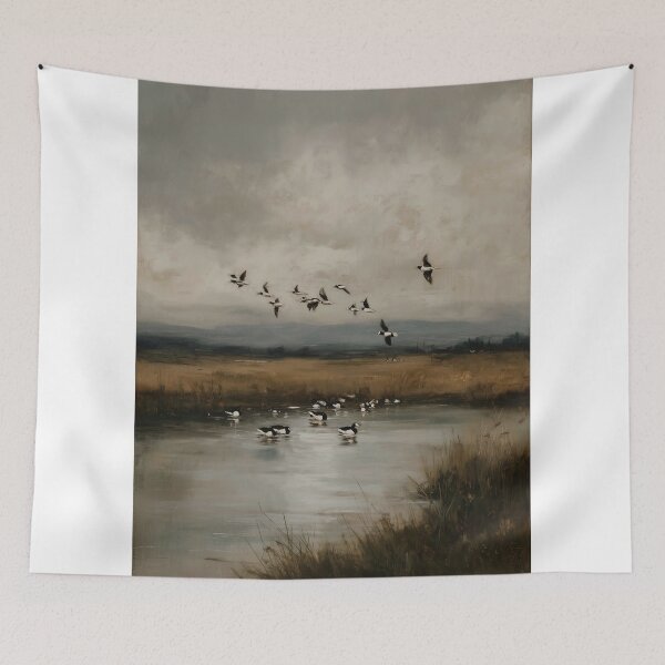Item preview, Birds Over Tranquil Marshland designed and sold by lautir.