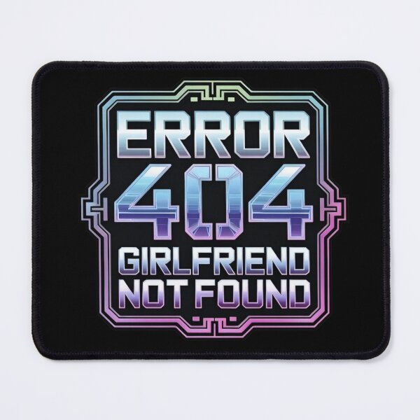 Item preview, Error 404 Girlfriend Not Found Holo Y2K Cyber Funny designed and sold by WeranovDesign.