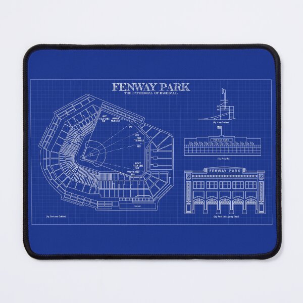 Artikelvorschau, Fenway Park. The Cathedral of Baseball (Blueprint) entworfen und verkauft von BGALAXY.