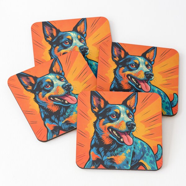Item preview, Australian Cattle Dog | Comics style - Cartoon designed and sold by ComicsFactory.