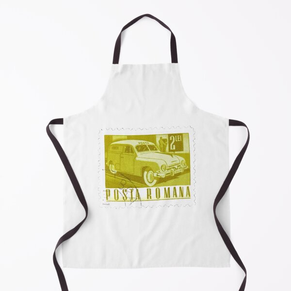 Item preview, Posta Romana Yellow Car Vintage Postage Stamp designed and sold by red-amber65.