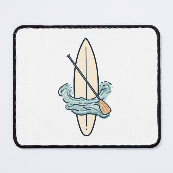 Item preview, Minimalist Paddle Board Line Art Sticker designed and sold by KiValuate.