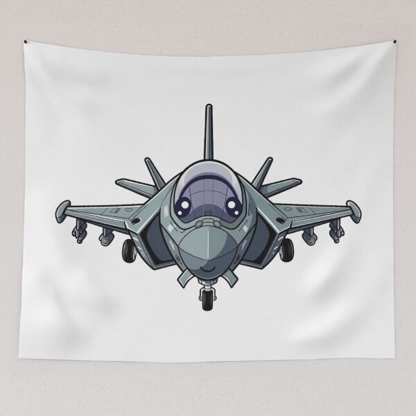 Item preview, Front View Anime Stealth Jet | F-35 Inspired Cartoon Fighter designed and sold by Combat Skies.