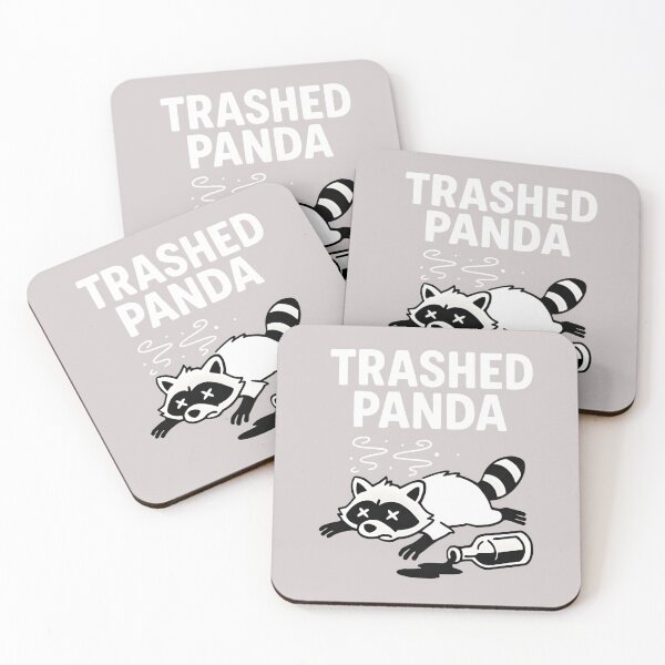 Item preview, Trashed Panda Funny Drunk Racoon  designed and sold by MabelWells.