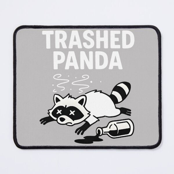 Item preview, Trashed Panda Funny Drunk Racoon  designed and sold by MabelWells.