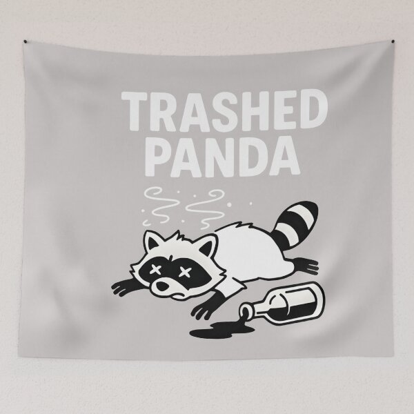 Item preview, Trashed Panda Funny Drunk Racoon  designed and sold by MabelWells.