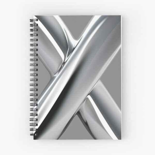 Item preview, Chromed X Emblem — Polished Metallic Monogram designed and sold by Afridi Art House.