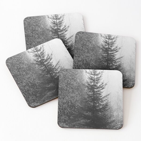 Item preview, Spruce in the fog. Parkkuu 2025 bw designed and sold by Jouko Lehto Photography.