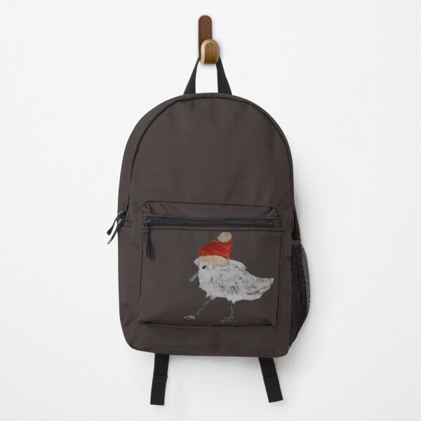 Item preview, Christmas time, sandpiper is wearing Santa hat designed and sold by NataliaFlaherty.