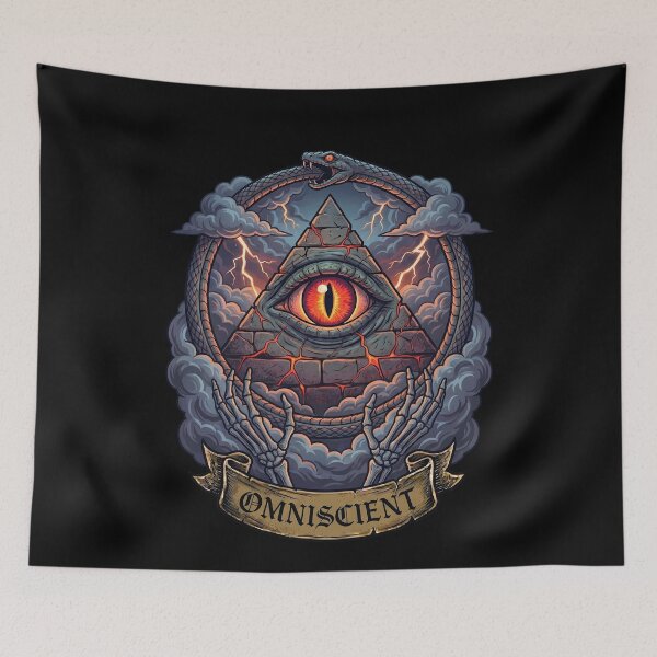 Item preview, All Seeing Eye Pyramid Snake Omniscient Mystical designed and sold by k3rstman1.