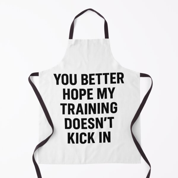 Item preview, Hope My Training Doesn't Kick In - Black Ink designed and sold by ThoughtsInTheOpen.