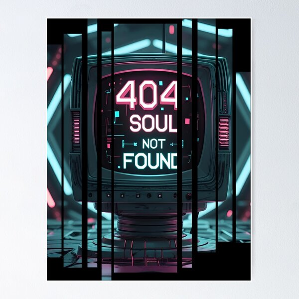Item preview, Retro CRT Monitor with 404 Soul Not Found 8 designed and sold by Neon G.