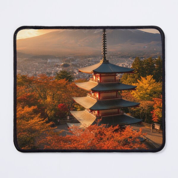 Item preview, Golden Mount Fuji Autumn Dreamscape designed and sold by PrintBreeze.