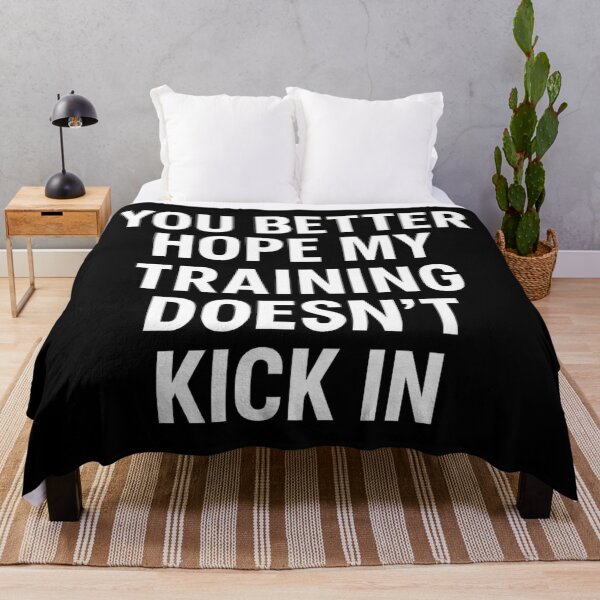 Item preview, Hope My Training Doesn't Kick In - White Ink designed and sold by ThoughtsInTheOpen.