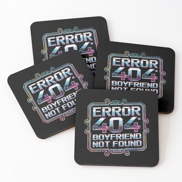 Item preview, Error 404 Boyfriend Not Found Holo Chrome Y2K Techwear designed and sold by WeranovDesign.