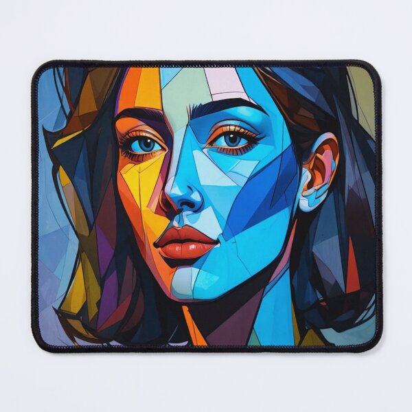 Item preview, Cubist portrait of a woman designed and sold by Hot4Shirt.