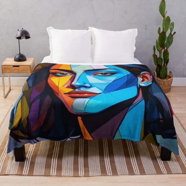 Item preview, Cubist portrait of a woman designed and sold by Hot4Shirt.
