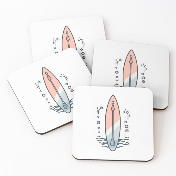 Item preview, Tropical Paddle Board Paradise Sticker designed and sold by KiValuate.