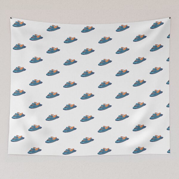 Item preview, Cute Kawaii Jet Ski Character Sticker designed and sold by KiValuate.